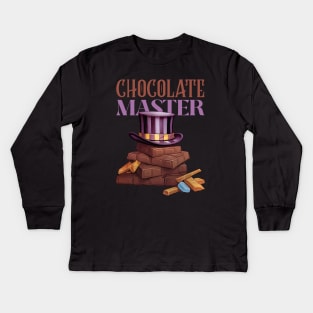 Chocolate Factory Master Kids Long Sleeve T-Shirt